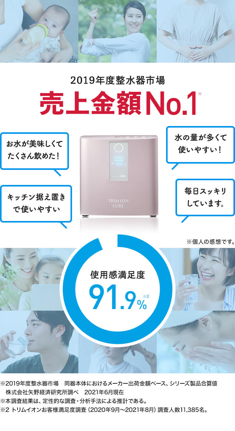 2019年度整水器市場売上金額No1