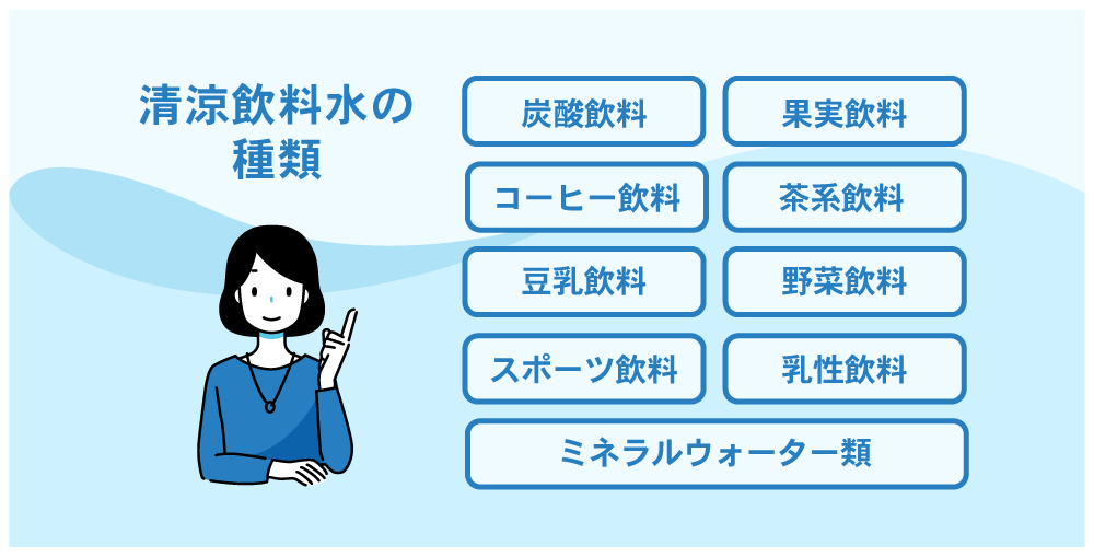 清涼飲料水と乳製品の違いは何ですか？