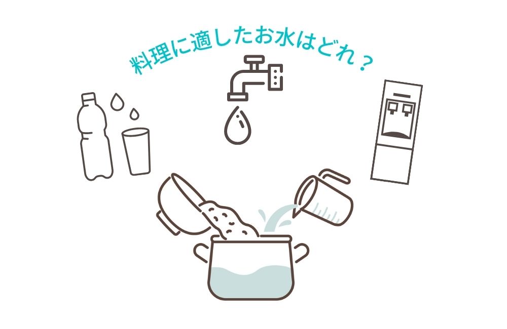 水の種類によって料理の味が変わる 料理に適した水とは 水と健康の情報メディア トリム ミズラボ 日本トリム